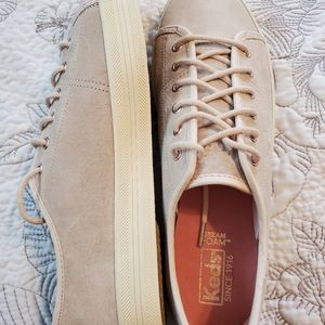 Keds Shoes - Kids Kickstart Light Pink Suede Lace Up Sneaker Keds Shoes - Kids Kickstart Light Pink Suede Lace Up Sneaker